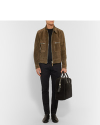 Veste en daim olive Tom Ford