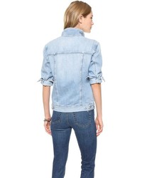 Veste en jean bleu clair AG Jeans