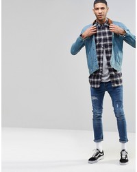 Veste en jean bleu clair Asos