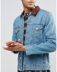 Veste en jean bleu clair Asos