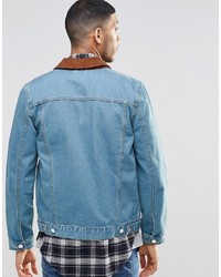 Veste en jean bleu clair Asos