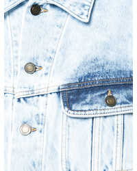 Veste en jean bleu clair Saint Laurent