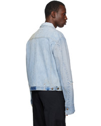 Veste en jean bleu clair Greg Lauren