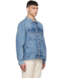 Veste en jean bleu clair Nudie Jeans