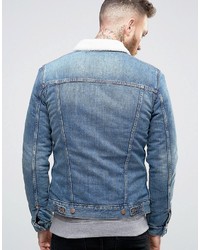 Veste en jean bleu clair Wrangler