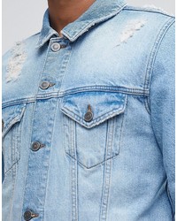 Veste en jean bleu clair Asos