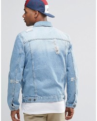 Veste en jean bleu clair Asos