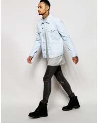 Veste en jean bleu clair Asos