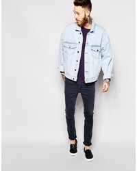 Veste en jean bleu clair Asos