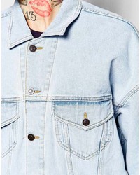 Veste en jean bleu clair Asos