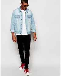 Veste en jean bleu clair Asos