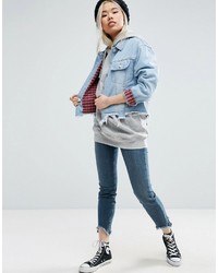 Veste en jean bleu clair Asos