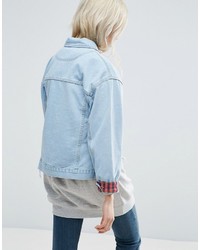 Veste en jean bleu clair Asos