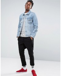 Veste en jean bleu clair Asos