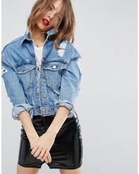 Veste en jean bleu clair Asos