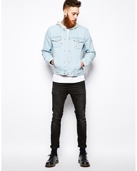 Veste en jean bleu clair Asos