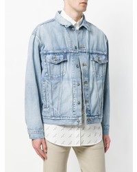 Veste en jean bleu clair Balenciaga