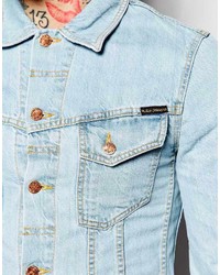 Veste en jean bleu clair Nudie Jeans