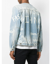 Veste en jean bleu clair Ih Nom Uh Nit