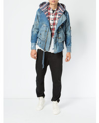 Veste en jean bleu clair Greg Lauren