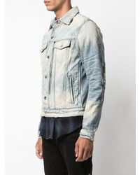 Veste en jean bleu clair Amiri