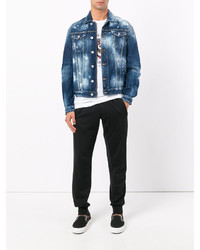 Veste en jean bleu marine DSQUARED2