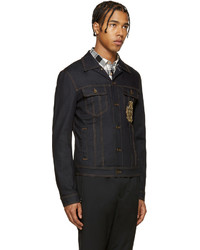 Veste en jean bleu marine Dolce & Gabbana