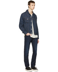 Veste en jean bleu marine Acne Studios