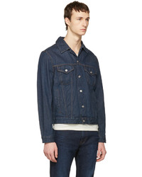 Veste en jean bleu marine Acne Studios