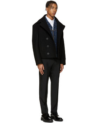 Veste en jean bleu marine Lanvin