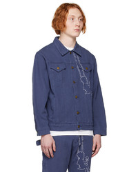 Veste en jean bleu marine KidSuper