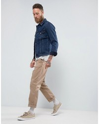 Veste en jean bleu marine Nudie Jeans