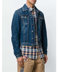 Veste en jean bleu marine DSQUARED2