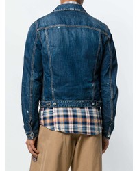 Veste en jean bleu marine DSQUARED2