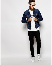 Veste en jean bleu marine Lee