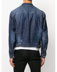 Veste en jean bleu marine DSQUARED2