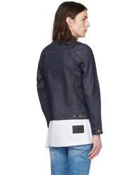 Veste en jean bleu marine A.P.C.