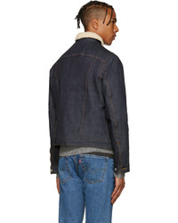 Veste en jean bleu marine Naked & Famous Denim