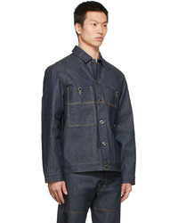 Veste en jean bleu marine Études