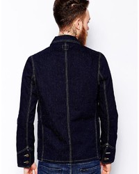 Veste en jean bleu marine Lee