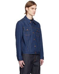 Veste en jean bleu marine Nudie Jeans