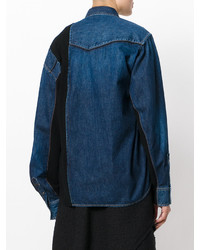 Veste en jean bleu marine Sacai