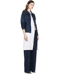 Veste en jean bleu marine Ashish