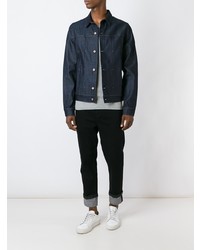 Veste en jean bleu marine Natural Selection