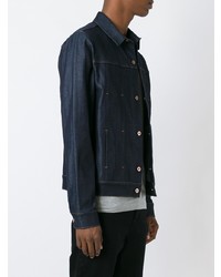 Veste en jean bleu marine Natural Selection