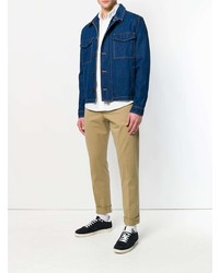 Veste en jean bleu marine AMI Alexandre Mattiussi