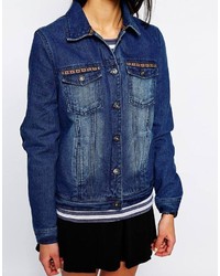 Veste en jean bleue