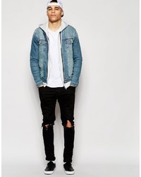 Veste en jean bleue Asos