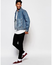 Veste en jean bleue Asos