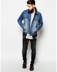 Veste en jean bleue Asos